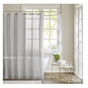 Madison Park Anna Sheer Shower Curtain 72x72"